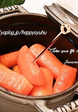 ストウブでシナモン香るニンジンのグラッセ-レシピのメイン写真