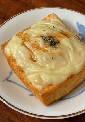 ツナコーンチーズ乗せ厚揚げBOX-レシピのメイン写真