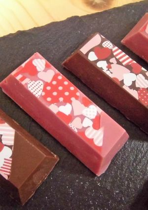 転写シートでかわいいキットカット風チョコ-レシピのメイン写真