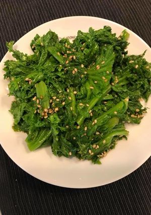 農家の食卓〜わさび菜の和え物〜-レシピのメイン写真