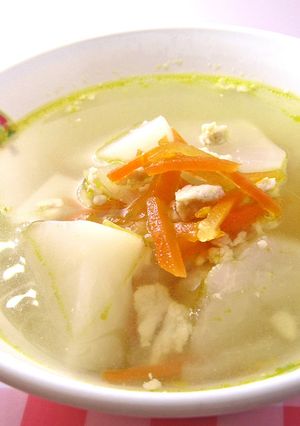 かぶらのスープ　給食-レシピのメイン写真
