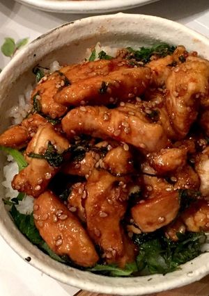 ウマダレチキン　青じそ丼　☆☆☆-レシピのメイン写真