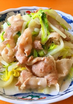 白菜と豚バラの塩麹炒め!-レシピのメイン写真