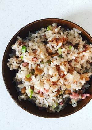 塩辛ネギ納豆チャーハン★残りの塩辛で-レシピのメイン写真