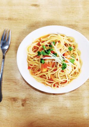 10分で☆トマトパスタ-レシピのメイン写真