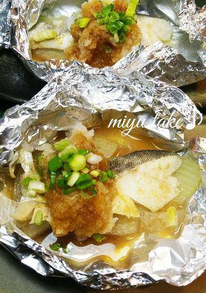 ホイル調理♡鱈の酒蒸しおろしポン酢で♪-レシピのメイン写真
