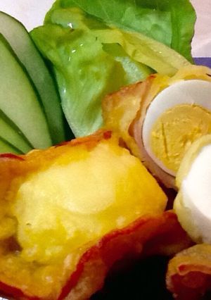 ハムとゆで卵のさくさく天婦羅-レシピのメイン写真