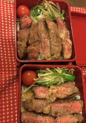 ☆柔らか！至福のステーキ弁当☆-レシピのメイン写真