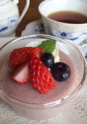 豆乳いちごゼリー-レシピのメイン写真
