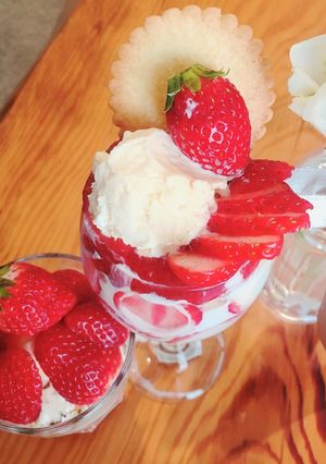 おうちパフェ。いちごパフェ♡-レシピのメイン写真