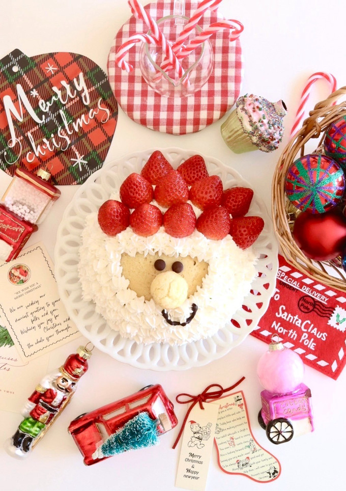 米粉のクリスマスケーキ♡卵・乳不使用-レシピのメイン写真