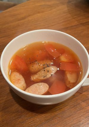トマトのコンソメスープ♪-レシピのメイン写真