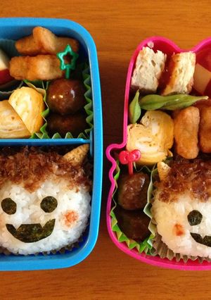 節分キャラ弁-レシピのメイン写真