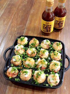 カレーぽん酢たこ焼き-レシピのメイン写真
