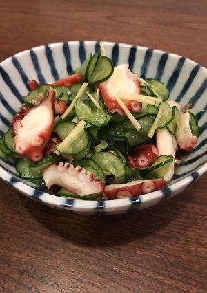 家族が大好きなタコときゅうりの酢の物-レシピのメイン写真