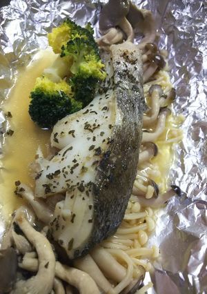 鱈とキノコの♪バジルバターボイル♪-レシピのメイン写真