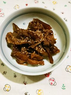 豚肉とごぼうの炒め煮-レシピのメイン写真