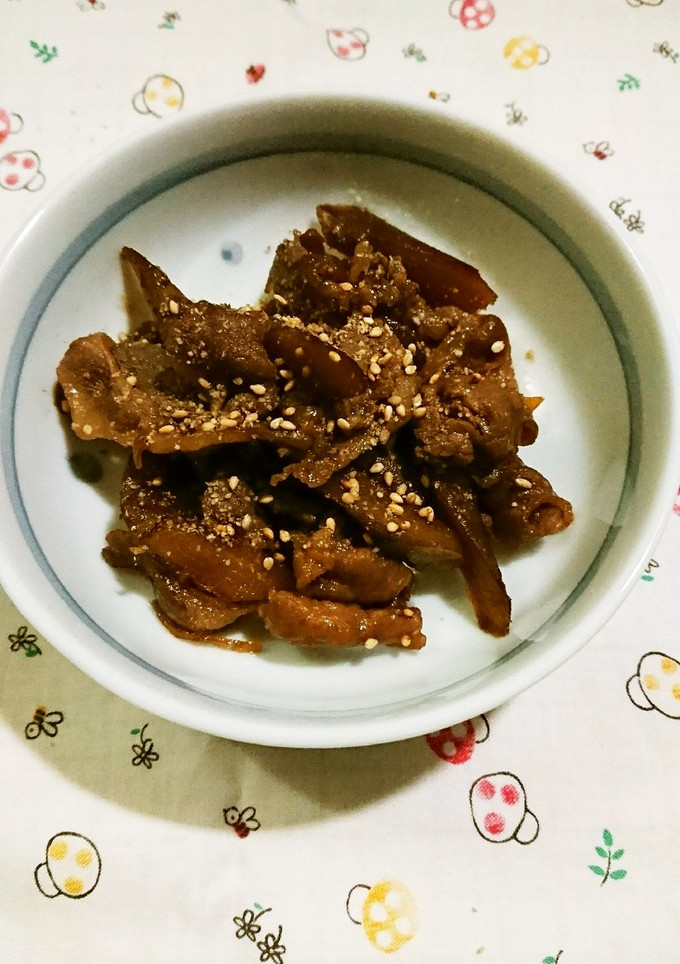 豚肉とごぼうの炒め煮-レシピのメイン写真