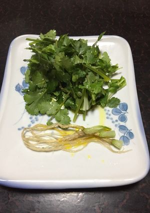 農家の食卓〜まるごとパクチーサラダ〜-レシピのメイン写真