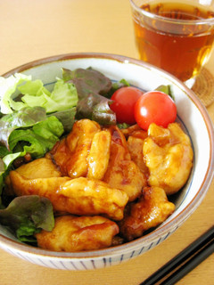 鶏胸肉の簡単照り焼きチキン丼-レシピのメイン写真