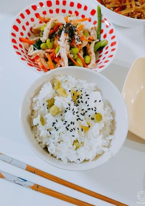 シンプルなグリンピースごはん-レシピのメイン写真