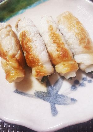 巻いて焼くだけ豚ロース大葉巻き-レシピのメイン写真
