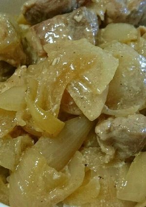 鶏もも肉クリーム煮丼-レシピのメイン写真