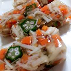 A picture of ミズキコラーゲンで野菜たっぷり煮こごり.