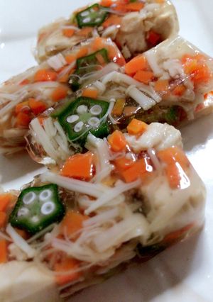 ミズキコラーゲンで野菜たっぷり煮こごり-レシピのメイン写真