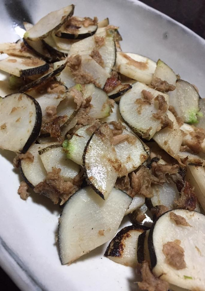 農家の食卓〜黒丸大根のシーチキン炒め〜-レシピのメイン写真