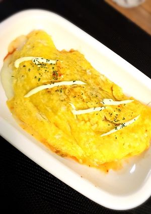 キムチチーズのオムレツ-レシピのメイン写真