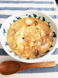 お餅ときつねのふんわりたまごとじ-レシピのメイン写真