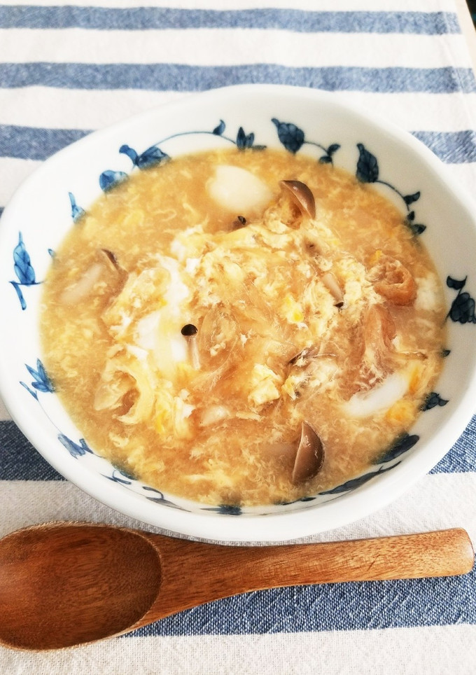 お餅ときつねのふんわりたまごとじ-レシピのメイン写真