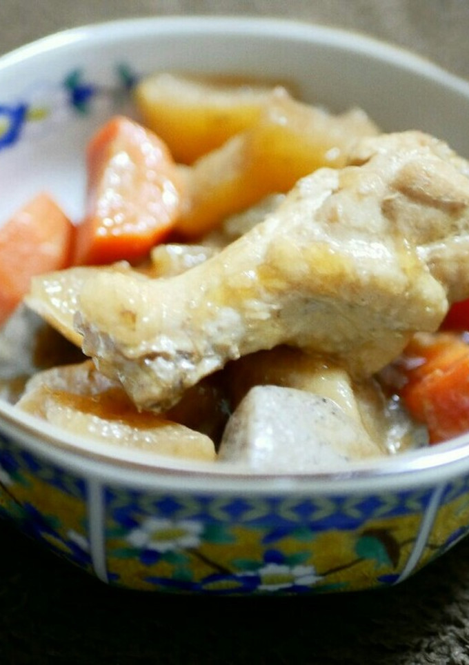 鶏手羽元と大根とこんにゃくの煮物-レシピのメイン写真