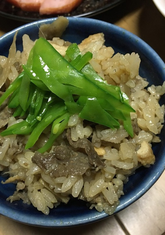 牛肉と牛蒡の炊き込みご飯-レシピのメイン写真