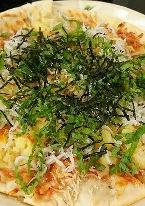 絶品！簡単！明太子のしらすピザ-レシピのメイン写真
