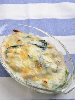 かきとほうれん草のグラタン-レシピのメイン写真