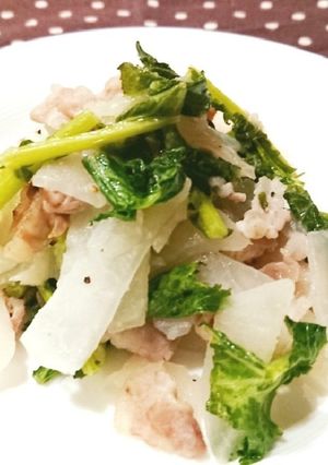 とろけるかぶと豚バラ肉の白ワイン蒸し-レシピのメイン写真