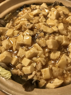 のせ鍋☆麻婆豆腐をのせた野菜味噌鍋-レシピのメイン写真