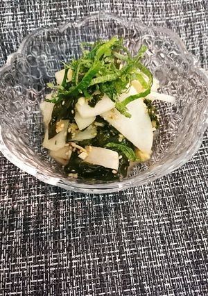たっぷり生姜に大根とワカメのサラダ-レシピのメイン写真