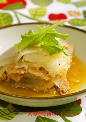 フライパンで☆大根と豚肉のミルフィーユ-レシピのメイン写真