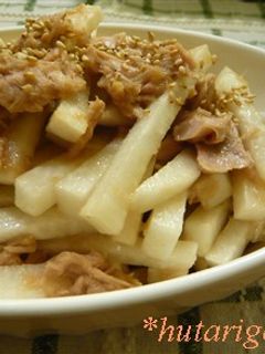 ドレッシング無し!簡単大根サラダ-レシピのメイン写真