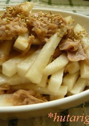 ドレッシング無し!簡単大根サラダ-レシピのメイン写真