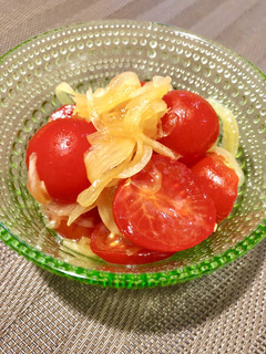 玉ねぎたっぷり!中華風トマトマリネ!-レシピのメイン写真