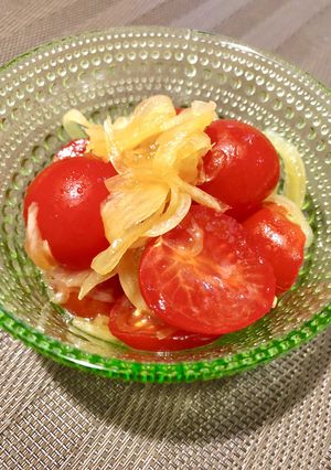 玉ねぎたっぷり！中華風トマトマリネ！-レシピのメイン写真