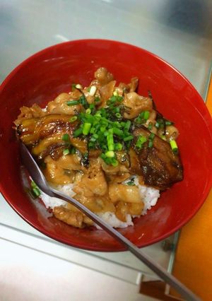 ナスと豚バラ蒲焼風丼-レシピのメイン写真