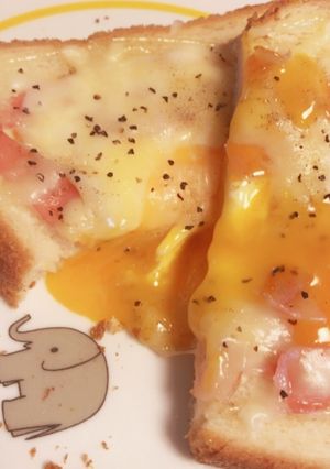 簡単カルボナーラ風パン-レシピのメイン写真