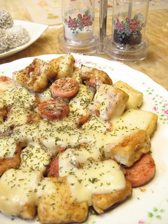 ソーセージとお豆腐のチーズ焼き-レシピのメイン写真