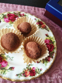 大人バレンタイン簡単酒粕チョコトリュフ風-レシピのメイン写真