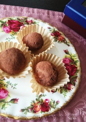 大人バレンタイン簡単酒粕チョコトリュフ風-レシピのメイン写真